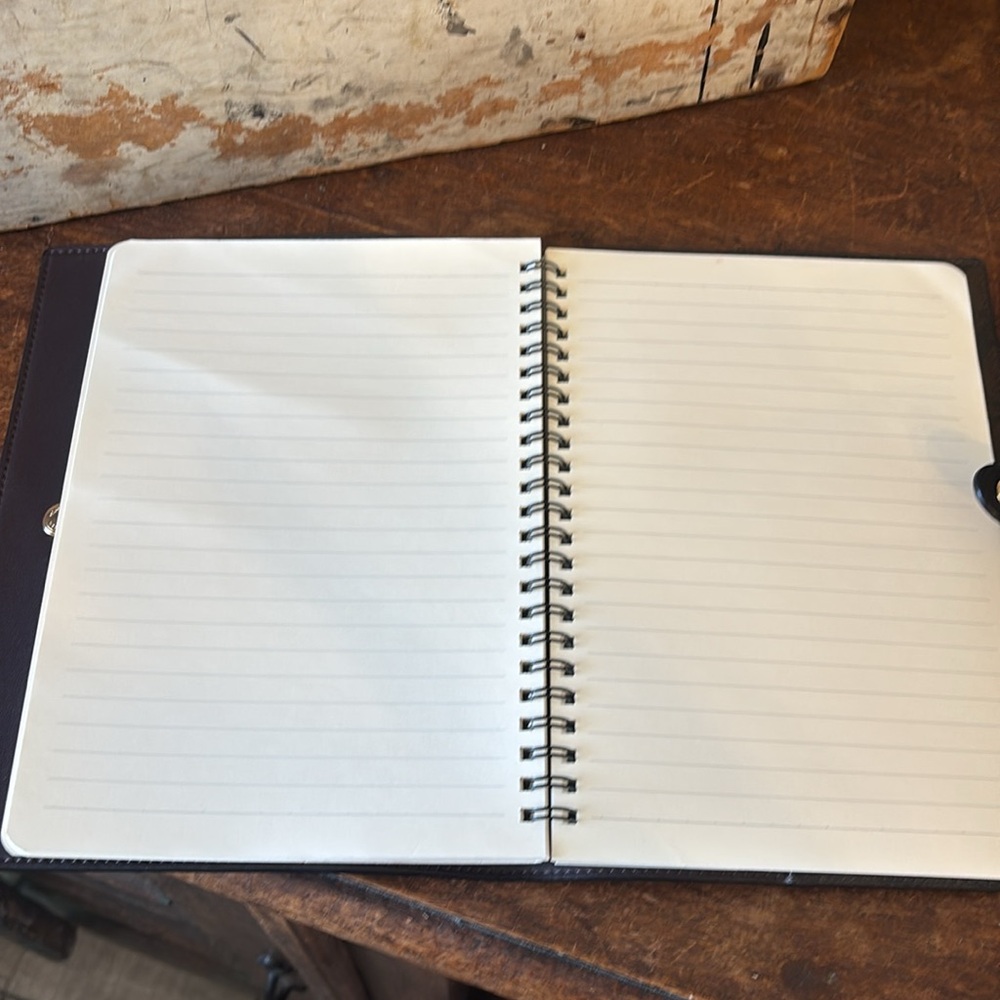 Coach Leather Brown and Black Signature C design Notebook Journal - Picture 5 of 10